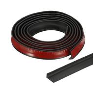 PATIKIL 79 Pollici Soglia Doccia Pieghevole Diga Acqua, Barriera Stopper Doccia Autoadesiva Splash Guard per Porta Doccia Senza Telaio, Nero (0.8"Lx0.5"P)