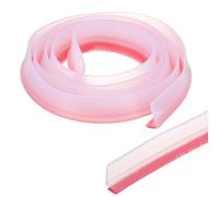 PATIKIL 79 Pollici Soglia Doccia Pieghevole Diga Acqua, Paracolpi Doccia Barriera Autoadesivo per Porta Doccia Senza Telaio, Trasparente (1.2"Lx0.6"P)