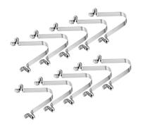PATIKIL 8.5x6mm Fermi per Pagaie da Kayak, Confezione da 10 Clip per Asta Tendalino in Acciaio a Forma di V con Doppio Perno a Pressione per Bloccato Asta Tubolare per Campeggio Tendalino