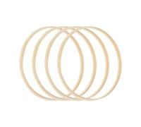PATIKIL 8" Bamboo Cerchio Macramè, 12pz Ring Artigianali a Cerchio Floreale in Legno per Creazioni Floreali Fai Da Te Decorazioni Sogno Catcher Ghirlande Nozze