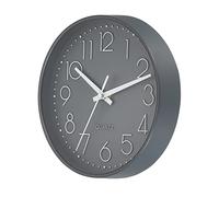 PATIKIL 8" Rotondo Parete Orologio, Batteria Funzionato Silenzioso Senza Ticchettio Parete Orologi per Ufficio Camera Letto Cucina, Grigio