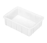 PATIKIL 8"x5"x2" Plastica Laboratorio Vassoio, Rettangolo Utilità Impilabile Scatola Artigianato Organizer Bianco per Strumenti Archiviazione