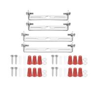 PATIKIL 80mm(3,15"), 95mm(3,74") Kit Staffa Montaggio Universale per Lampada, 4 Set Piastra per Plafoniera con Barra Trasversale con Vite Lampadario a Sospensione per Lampada Soffitto