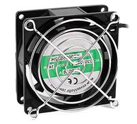 PATIKIL 80mmx80mmx25mm Raffreddamento Ventola, 7 Palette Computer Ventole con Metallo Dito Guardia e Polvere Schermo Rete, AC 220V-240V 0,07-0,08A