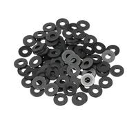 PATIKIL 80pz M3 Nylon Rondella Piatta 3mm ID 8mm OD 1mm Spessa Nero