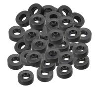 PATIKIL 80pz Rondelle Piatte in Gomma M5, Rondella Piatta 5mm ID x 12mm OD x 4,5mm Spessore Anello Tenuta Separatore Guarnizione per Tubo Rubinetto Tubo Acqua Bullone Fissaggio, Nero