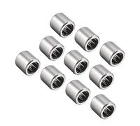 PATIKIL 8mm Foro 12mm OD 12mm Larghezza Ago Rulli Cuscinetti, 10pz Cromo Acciaio Aghi Acciaio Gabbia Un Modo Frizione Cuscinetto