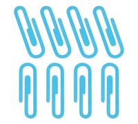 PATIKIL 8Pcs Segnalibri a clip da 2" Segnalibri metallici Blu cielo