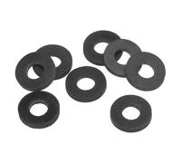 PATIKIL 8pz Rondelle Piatte in Gomma M10, Rondella Piatta 10mm ID x 22mm OD x 3mm Spessore Anello Tenuta Separatore Guarnizione per Tubo Rubinetto Tubo Acqua Bullone Fissaggio, Nero