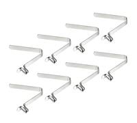 PATIKIL 8x5mm Kayak Pagaia Scatta, 8pz Morsetti a Molla per Kayak Clip per Palo della Tenda Acciaio Pulsante Cavo Blocco per Pagaia Campeggio Tenda Palo
