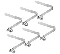 PATIKIL 8x6.5mm Fermi per Pagaia da Kayak, Confezione da 6 Clip per Asta Tendalino in Acciaio a Forma di V con Pulsante a Molla per Bloccato Asta Tubolare per Campeggio Tendalino