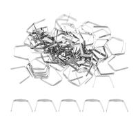 PATIKIL 8x8mm Ganci per Lampadari Cristalli, Accessori per Lampade in Cristallo 300Pz Clip per Cristalli per Fissare Parti di Cristallo, Sostituzioni per Lampadari, Cromo
