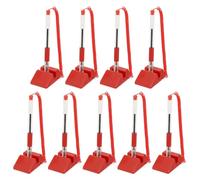 PATIKIL 9 Pezzi Penna Sicura Con Catena Adesiva E Portapenne Sicurezza, Penne Per Bancone Reception Penna Da Scrivania Ricariche Inchiostro Nero Per Scrivania Posto Di Lavoro, Rosso