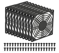 PATIKIL 92mm Griglia Filtro Ventola per Computer con Viti, 10 Confezione Custodia Antipolvere Rete Protezione Griglia Ventilazione Telaio Plastica ABS per Computer Ventola, Nero