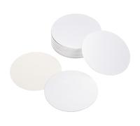 PATIKIL 95mm/3.74" Alluminio Foglio Cappuccio Rivestimento, 50pz Resistente Manomissione Induzione Calore Sigillante Sigillante Rivestimenti per PET Plastica Bottiglia Barattolo Coperchio
