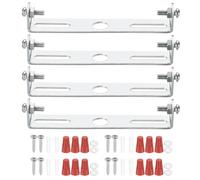 PATIKIL 95mm (3,74") Kit Staffa Montaggio Universale per Lampada, 4 Set Piastra per Plafoniera con Barra Trasversale con Vite Lampadario a Sospensione per Lampada Soffitto