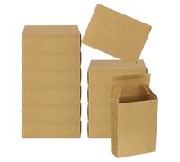 PATIKIL 97 x 70 x 30mm Scatola Carta per Sapone, 20pz Scatole Sapone Fai Da Te in Casa Scatole Imballaggio Rettangolari per Compleanni Natale, Marrone