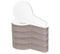 PATIKIL 9x5 Lavagne a Secco Portatili, 100pz Lavagna Cancellabile Secco Paletta per Risposta Doppio Cerchio Laterale Portatile per Giochi Votazione Insegnamento Ufficio Feste