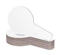 PATIKIL 9x5 Lavagne a Secco Portatili, 12pz Lavagna Cancellabile Secco Paletta per Risposta Doppio Cerchio Laterale Portatile per Giochi Votazione Insegnamento Ufficio Feste