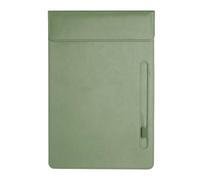 PATIKIL A4 Formato Lettera Clipboard In Pelle PU 9.5"x13.5" Portadocumenti Magnetica Per Ufficio Con Portapenne Organizer Cartella Scrivania Stile 3 Verde