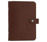 PATIKIL A6 Felt Binder, 6 Anelli Copertina Morbida Ricaricabile Con Tasca Per Fogli Di Ricambio Accessori Per Diario E Budget, Marrone