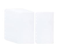 PATIKIL A6 Tasca Raccoglitore, 12pz PVC 6 Fori Astuccio Raccoglitori Cartelle Fotografie Carte Conti Documento Impermeabile per 6-cerchio Raccoglitore Quaderni, Trasparente