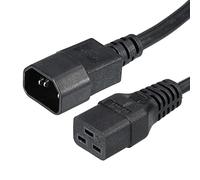PATIKIL AC Alimentazione Cavo 3 Rebbi C14 Maschio a C19 Femmina 3.28Ft 250V 10A 16A PDU Prolunga Cavo per Laptop Elettronica TV Computer Stampante Radio Monitor