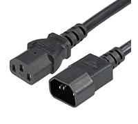 PATIKIL AC Alimentazione Cavo 3 Rebbi C14 Maschio to C13 Femmina 4.92Ft 250V 10A PDU Estensione Cavo per Laptop Elettronica TV Computer Stampante Radio Monitor