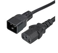 PATIKIL AC Alimentazione Cavo 3 Rebbi C20 Maschio a C13 Femmina 1.64Ft 250V 10A 16A PDU Prolunga Cavo per Laptop Elettronica TV Computer Stampante Radio Monitor
