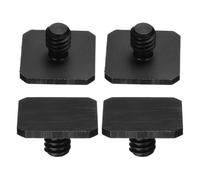 PATIKIL Adattatore hot shoe 1/4" maschio, 4 pezzi, adattatore per montaggio a slitta a caldo per fotocamera a vite, convertitore di luce video per microfono, accessori 0,39 x 0,71 x 0,71 pollici