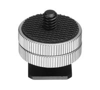 PATIKIL Adattatore per slitta a contatto caldo maschio da 1/4", 1 adattatore per slitta a caldo per montaggio a slitta per fotocamera, convertitore di luce video per microfono, accessori 3,6 x 2,5 x