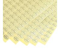 PATIKIL Adesivi QC Superato, 15 Fogli Etichette Adesive Ovali per Test di Controllo Qualità Inventario Magazzino, Oro, 13 x 9mm
