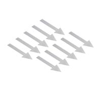 PATIKIL Adesivo a Freccia da 2 Pollici, 4 Fogli Segnaletica Direzionale in Pvc Adesivo Rimovibile per Pavimenti Segnaletica Murale, Grigio