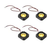 PATIKIL Altoparlante Mini Da 3 Watt 4 Ohm, 4PCS Gamma Completa Mobile Portatile Macchina Pubblicitaria Micro Altoparlante Connettore Per Piccoli Progetti Elettronici, Nero Oro