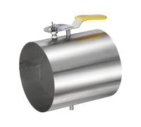 PATIKIL Ammortizzatore per condotto da 12,7 cm, in acciaio inossidabile 304, regolazione manuale, ammortizzatore del volume del flusso d'aria per ventole, estrattori, cappe da cucina, sistemi di