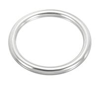 PATIKIL Anelli Metallo 2.4" Anelli Acciaio Inossidabile 316 8x60mm | Anelli O Multiuso Grado Marino Anelli Rotondi Saldati, per Macramè Artigianato Fai da Te Ferramenta Cintura