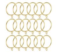 PATIKIL Anelli per Asta per Tende con Occhielli da 2 Pollici di Diametro Interno, 18 Pezzi Anelli Metallici per Tende, Ganci per Tende, Tono Oro
