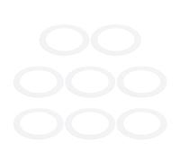 PATIKIL Anelli Stupidi ID 2,99", OD 4,72", 8pz Anelli Stupidi Metallo Copertura Luce Incasso per Apparecchi Soffitto, Parete, Illuminazione Led, Finitura Opaca Bianca