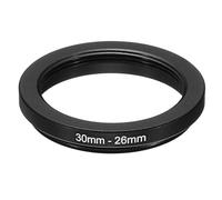 PATIKIL Anello di Riduzione Metallico da 30mm a 26mm, Anello Adattatore Filtro Obiettivo Fotocamera Anello Adattatore Filtro in Alluminio per Paraluce Obiettivo Fotocamera, Nero
