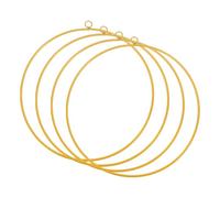 PATIKIL Anello Floreale in Metallo da 10 Pollici, 4pz Anelli Circolari per Sogni Cattura Forniture per Decorazioni di Matrimoni Fai da Te, Appendiabiti per Parete Macramè, Tonalità Oro