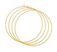 PATIKIL Anello Floreale in Metallo da 12 Pollici, 4 Pezzi di Anelli Circolari per Sogni Cattura Forniture per Decorazioni di Matrimoni Fai da Te, Appendiabiti per Parete Macramè, Tono Oro