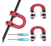 PATIKIL Arco D Loop, 2 Set Arco Composto Metallo U Nock Anello D Nocking Rilascio Accessori con Cacciaviti Viti per Tiro Caccia, Rosso