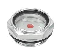 PATIKIL Aria Compressore Olio Mirino Vetro, G 1-1/4" Maschio Filetto Alluminio Lega Olio Liquido Livello Indicatore Aria Compressore Parti con O-ring