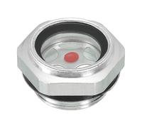 PATIKIL Aria Compressore Olio Mirino Vetro G 3/4" Maschio Filettatura Alluminio Lega Olio Liquido Livello Indicatore Confezione Aria Compressore Parti con O-Ring