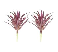 PATIKIL Artificiali Piante Grasse Pianta, 2pz Piccole Finte Piante False Piante Grasse Pianta Senza Vaso per Casa Giardino Decorazione, Bordeaux