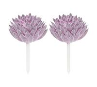 PATIKIL Artificiali Piante Grasse Scelte, 2pz Senza Vaso False Pianta Grassa Piccola Finta Pianta Grassa Piante per Casa Paesaggio Decorazione, Viola