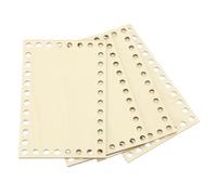 PATIKIL Base per cestino all'uncinetto 10 x 15 cm, 4 pezzi basi in legno quadrate per creare borse, forniture per lavori a maglia e uncinetto, kit per borse a tracolla