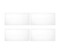 PATIKIL Base per cesto all'uncinetto, 20,3 x 10,2 cm, 4 pezzi, in acrilico, rettangolare, per realizzare borse, borsette, modellanti, tessiture, kit per lavori a maglia per uncinetto, borse a tracolla