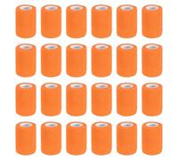 PATIKIL Benda Autoadesiva 177" X 3", 24 Pezzi Benda Elastica Autoaderente Traspirante Per Sport Polso Caviglia Nastro Atletico, Arancione