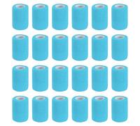 PATIKIL Benda Autoadesiva Avvolgibile 177" x 3" 24 Pezzi Fascia Elastica Autoaderente Traspirante Per Sport Stretch Atletica Polso Caviglia Nastro Esterno Celeste